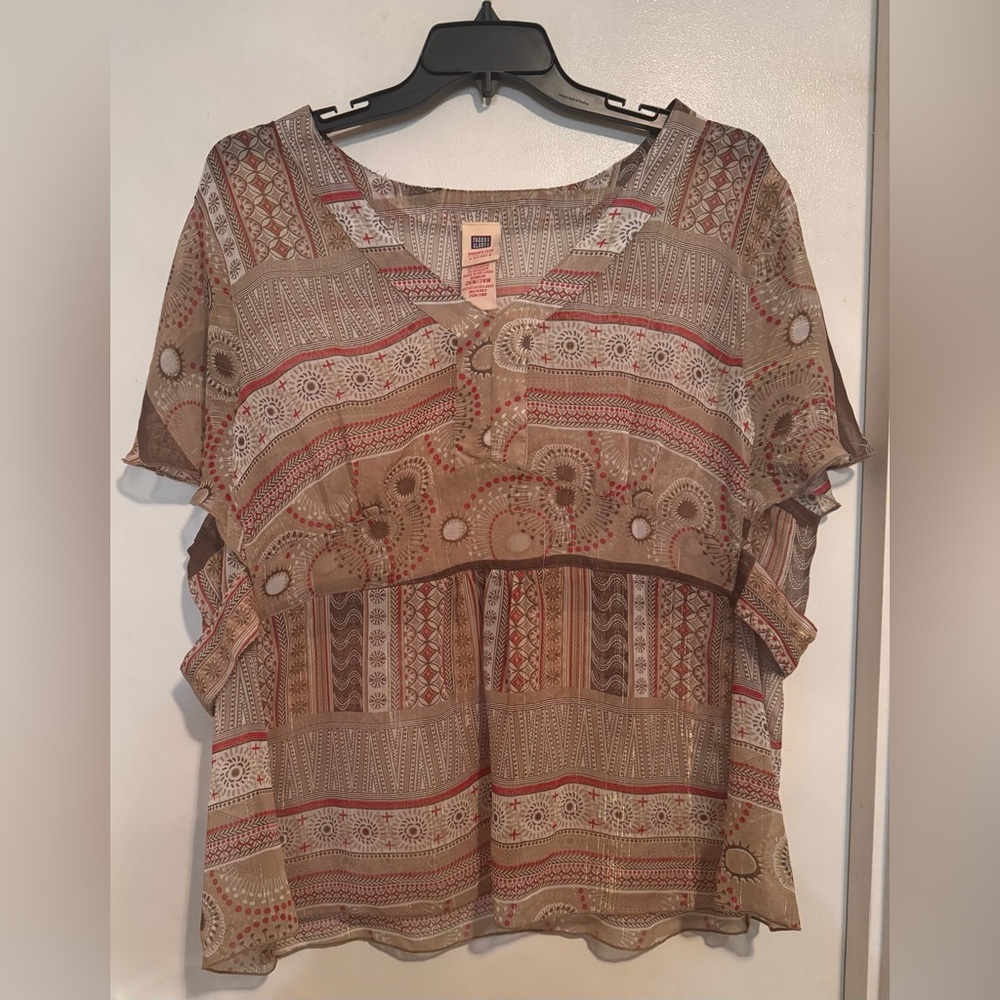 Faded glory sheer see-through top
